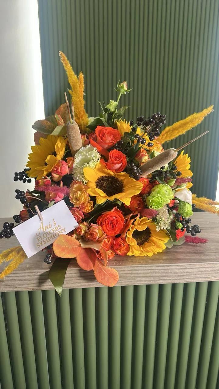 Autumn creative bunch | ծաղիկներ, ծաղկեպսակներ, բույսեր - առաքում Երևան Autumn creative bunch | ծաղիկներ, ծաղկեպսակներ, բույսեր - առաքում Երևան